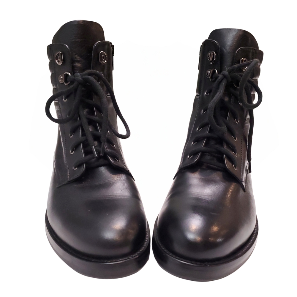 Black Leather Women's Boots